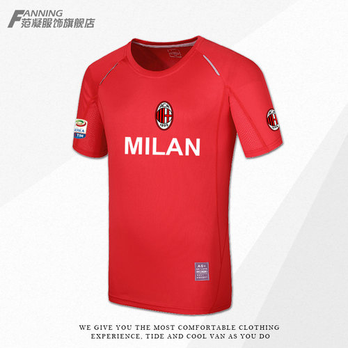 米兰milan意甲足球运动短袖t恤