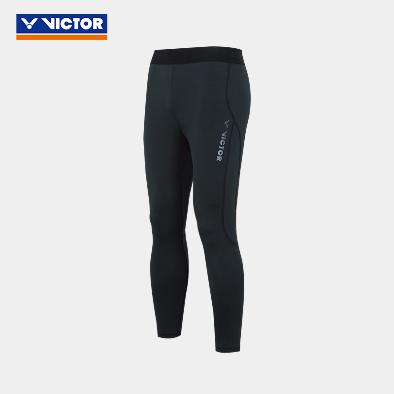 VICTOR/威克多羽毛球服训练系列中性款针织紧身长裤 P-55808