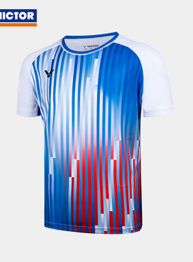 VICTOR/威克多羽毛球服大赛系列中性款针织短袖T恤 T-50050TD