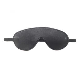 黑色眼罩透气舒适布眼罩遮光皮革眼罩蒙眼play道具 Save