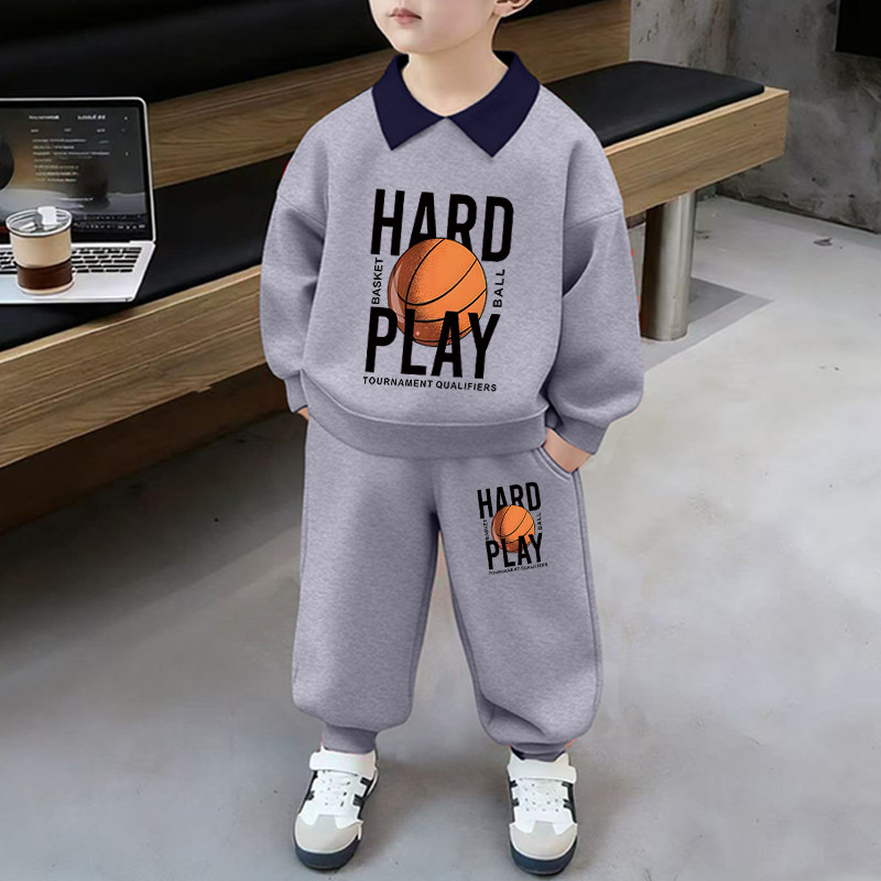 男童套装春秋季纯棉卫衣卫裤儿童两件套潮酷痞帅童装新款洋气衣服