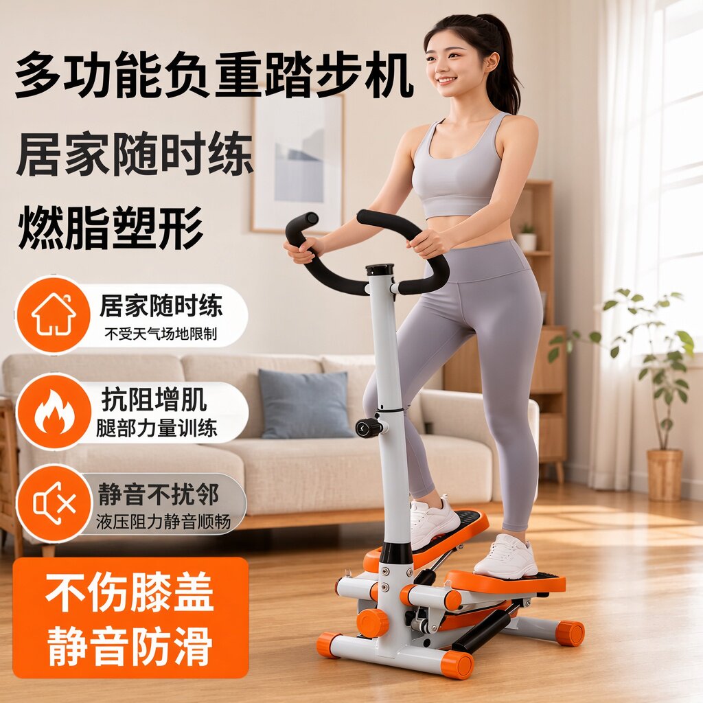多功能负重踏步机家用健身器材