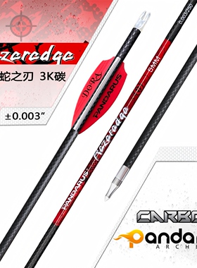 PANDARUS潘神 3K碳箭 内径5.2mm 弓箭复合弓传统弓美猎弓箭