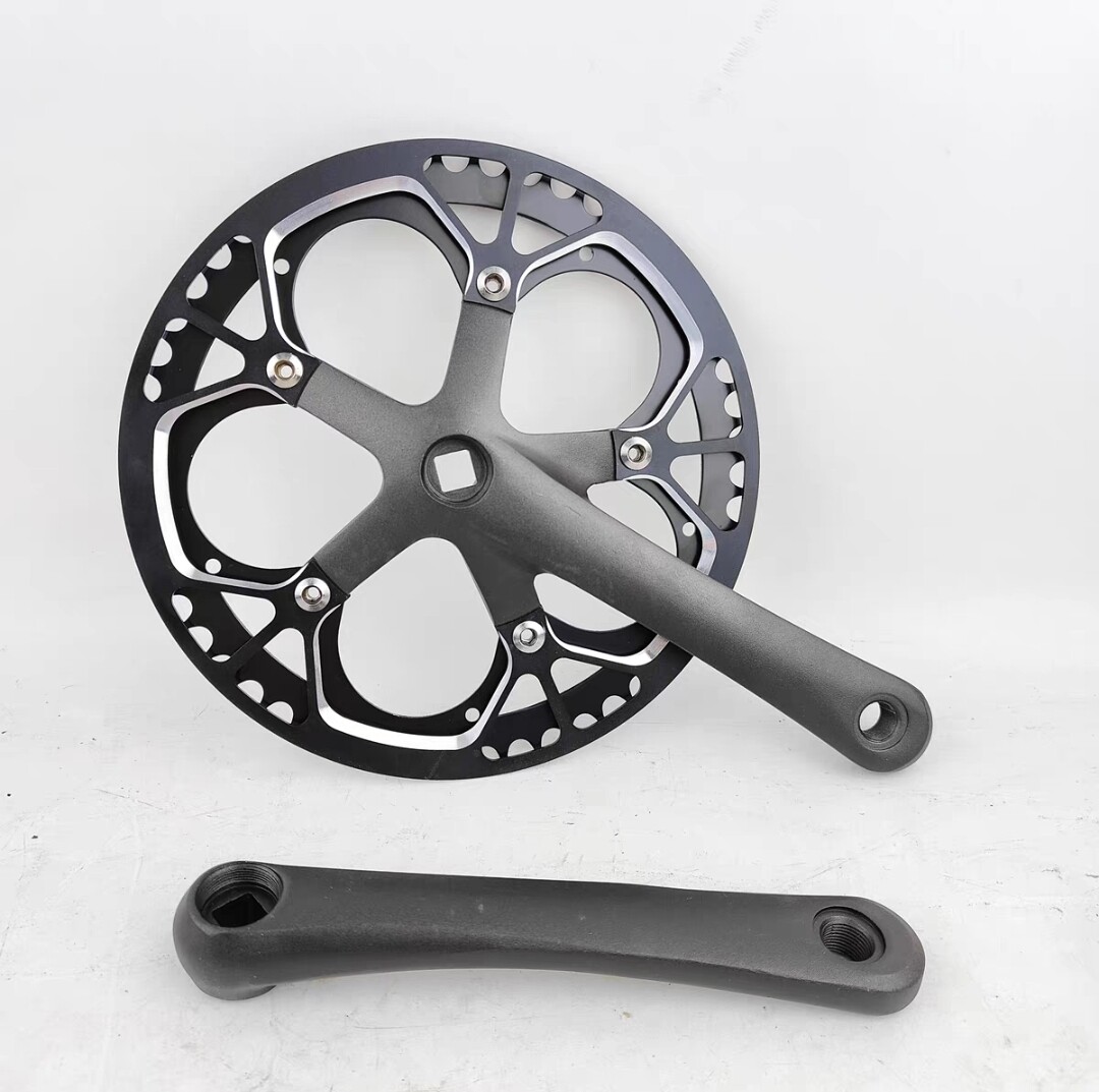 折叠车P8大牙盘自行车齿盘52T/48T铝合金代驾车轮盘带CNC铝护盘