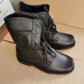 5302库存战靴男皮趟底高帮户外真皮马丁靴工装 皮靴子春秋系带单靴