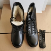 5302库存短靴男款 冬季 羊皮毛一体短筒马丁靴户外防寒加厚羊毛靴子