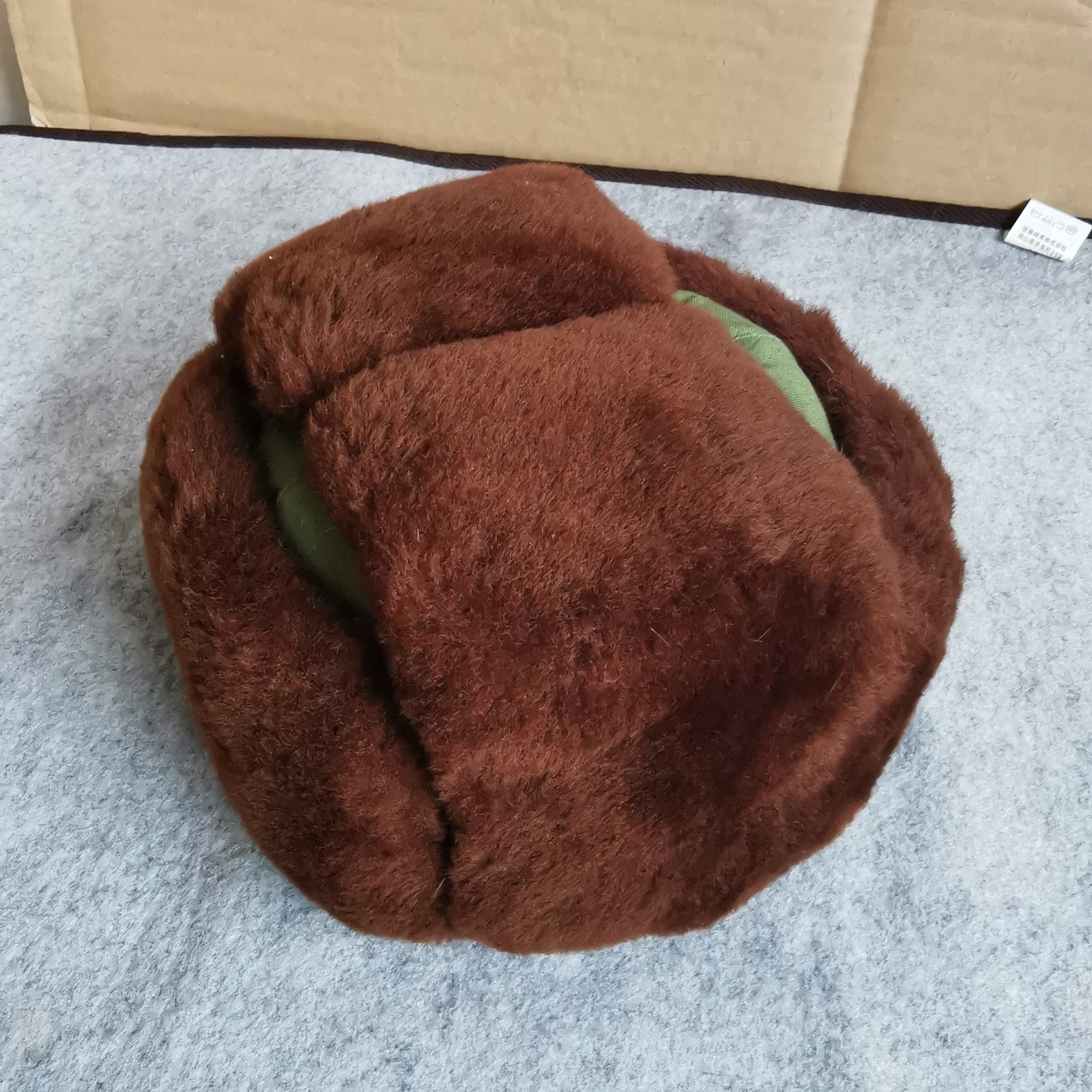 清仓库存羊剪绒雷锋帽棉帽冬季加厚保暖裁绒帽户外防风帽防寒抗冻