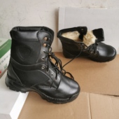 5302库存毛皮靴高帮户外真皮马丁靴工装 加厚羊毛保暖靴 皮靴子冬季