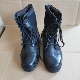 皮靴镂空工装 5302库存夏季 战靴网眼透气真皮高帮男式 靴黑色马丁靴