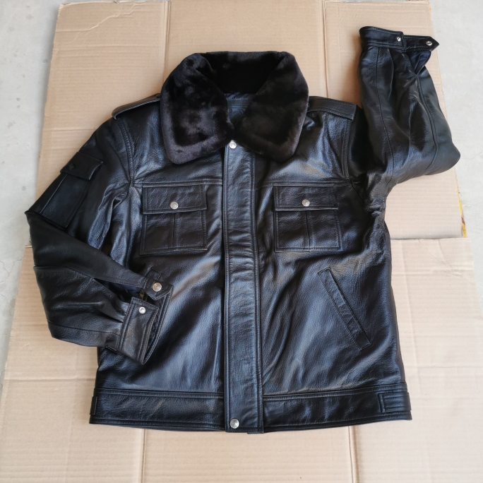 意大利进口皮衣皮夹克冬季短款