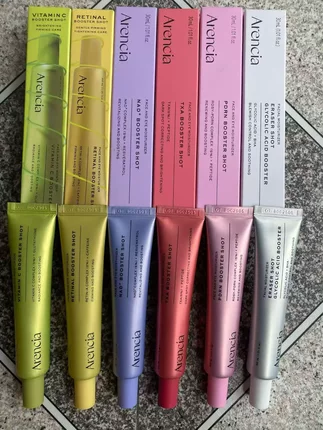 Arencia维他命C精华乳霜 眼霜 改善暗沉肤质 淡化斑印粉银紫红