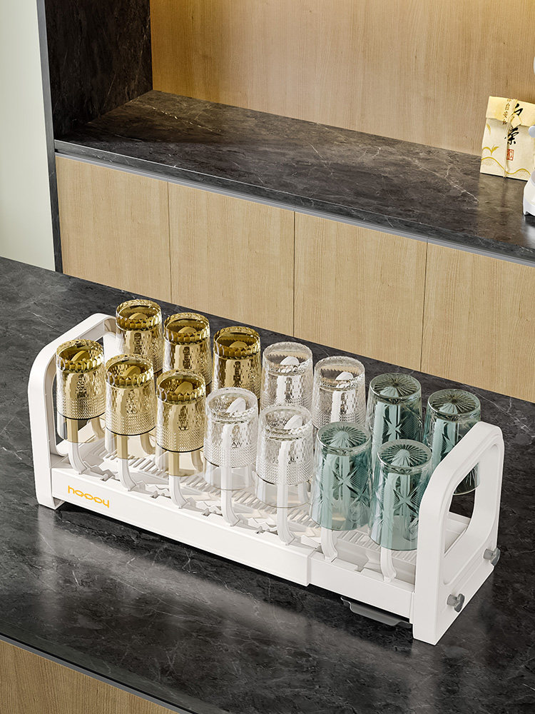 杯架茶具沥水托盘家用放水杯杯子茶杯收纳置物架子客厅高级感轻奢,家庭/个人清洁工具,杯架,淘宝优惠券,粉丝福利购,淘宝优惠卷