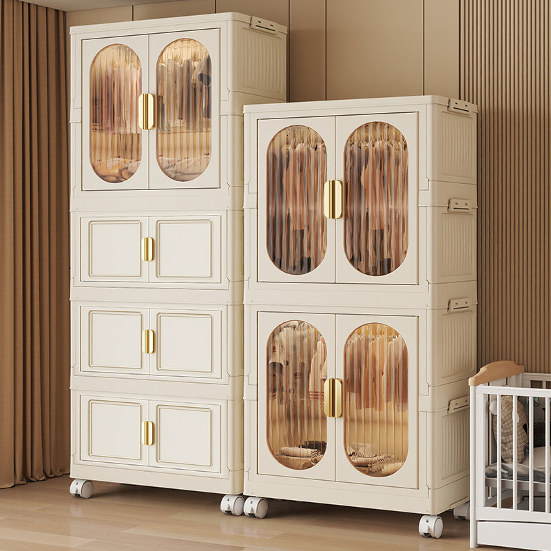 收纳箱家用整理宝宝衣柜专用小衣橱婴儿衣服收纳柜儿童衣物塑料盒