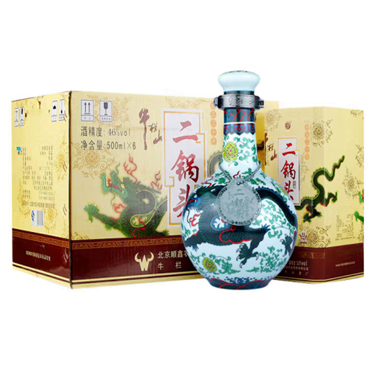 牛栏山 珍品(30)二锅头46度青龙 500ml*6瓶整箱装  清香型白酒