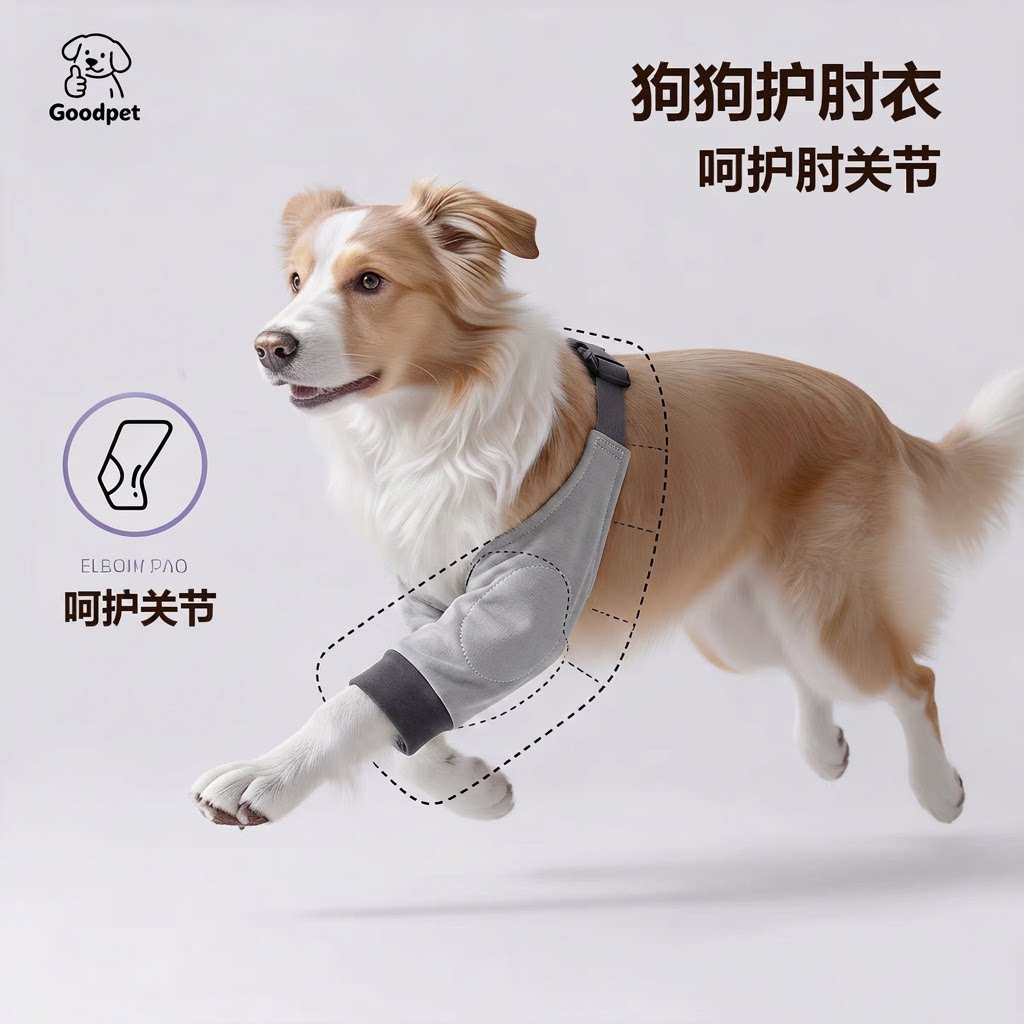 狗狗护肘护膝衣加大加厚前腿关节保护套金毛边牧萨摩耶大狗狗衣服