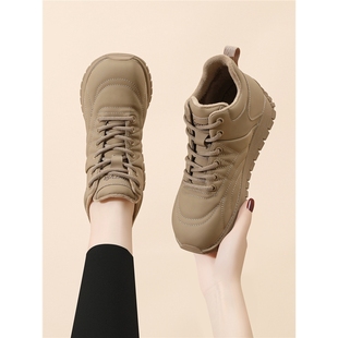 百搭休闲运动鞋女款2025新款秋冬季加绒二棉鞋软底轻便跑步旅游鞋