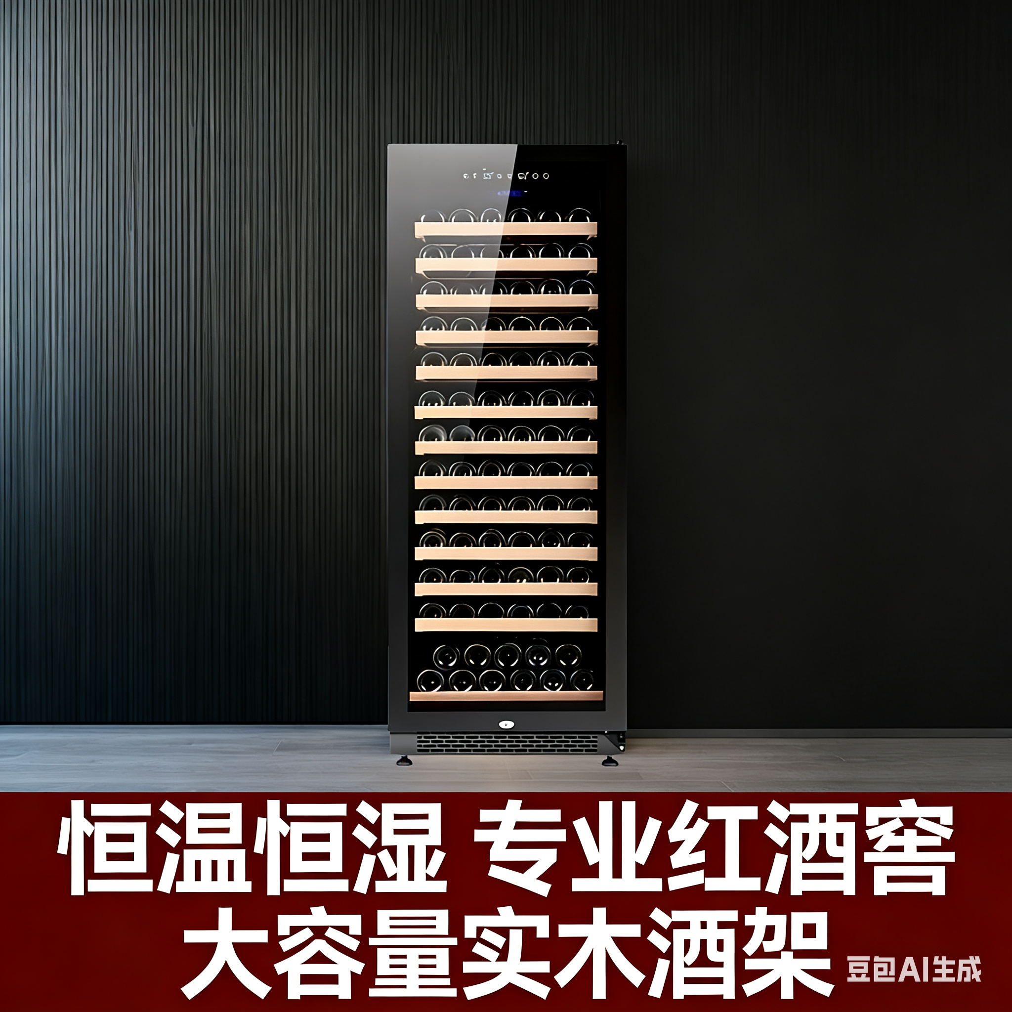 立式恒温红酒柜 现代轻奢葡萄酒储存展示柜 嵌入客厅酒窖恒温恒湿