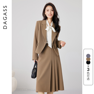 套裙高级感气质收腰修身 女通勤职场正装 工作服 套装 达佳诗职业西装