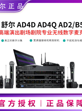 舒尔Shure AD4D AD4Q AD2/B58 舞台高端无线腰包手持话筒演出利器