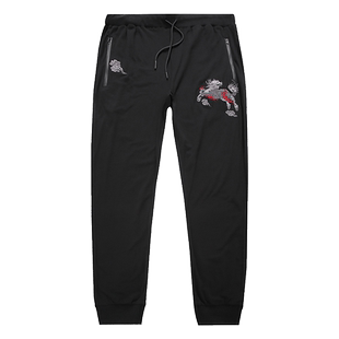 胖子男士加肥加大码薄款裤子肥佬薄款青年超大号流行夏季卫裤肥人