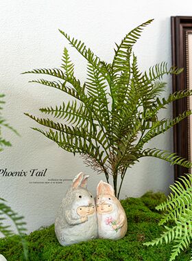 田园风仿真花假花凤尾草蕨类绿植