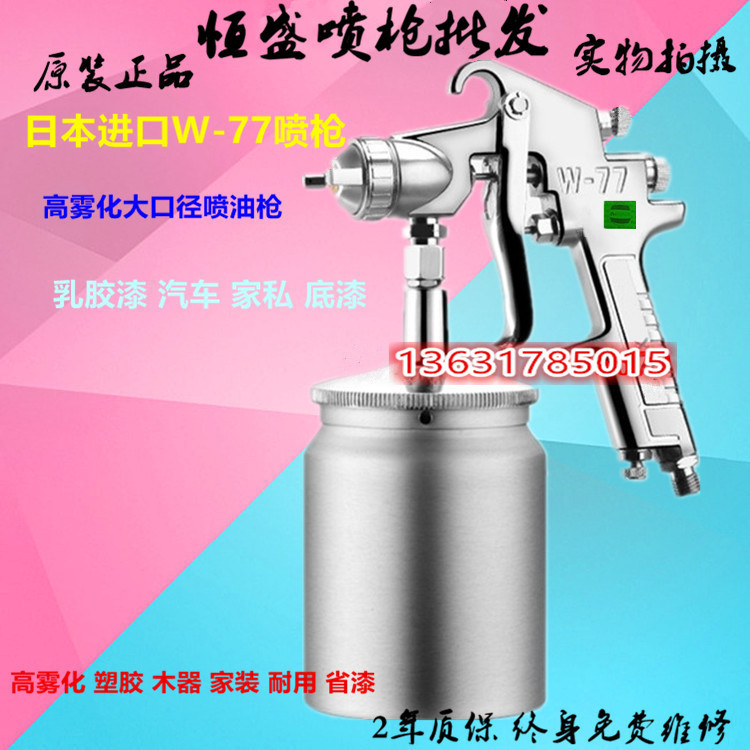 原装台湾 W-77-1S/2S/3S下壶高雾化胶水家具底漆喷枪高浓度喷漆枪
