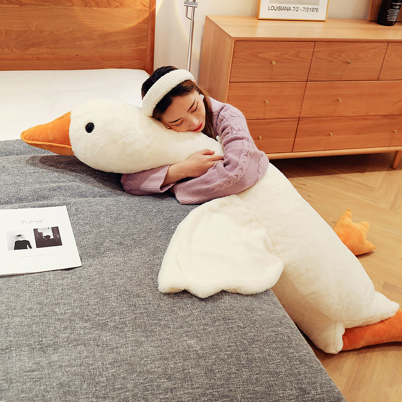 大白鹅毛绒玩具抱枕女生睡觉玩偶