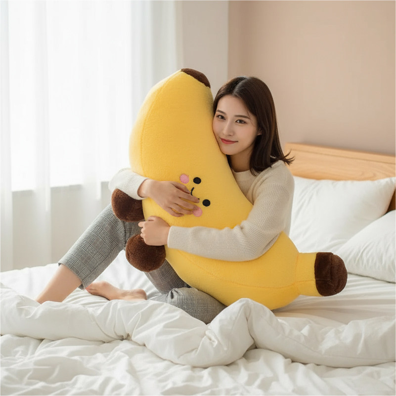香蕉抱枕毛绒玩具水果玩偶创意懒人沙发靠枕女生睡觉夹腿礼物儿童