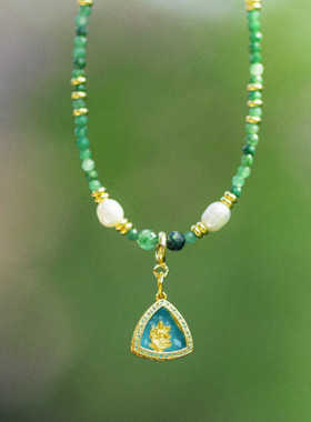 复古恶魔之眼波西米亚风锁骨链