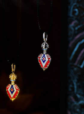 S925纯银文殊智慧剑五智剑吊坠