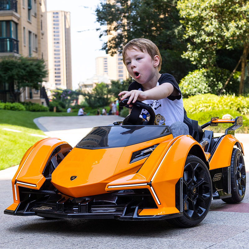 兰博基尼儿童电动汽车四轮遥控宝宝玩具车可坐人超大男女小孩跑车