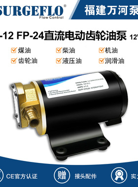 FP-12 小型柴油泵机油泵12V自吸抽油泵24V直流电动齿轮油泵
