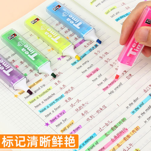 金万年荧光笔单支荧光标记笔