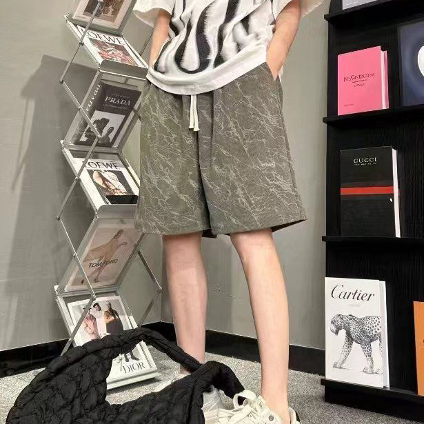 美式潮流运动短裤男女夏季高级感宽松百搭直筒大码休闲五分裤子