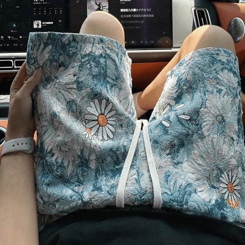 美式雏菊5分短裤男女同款夏季裤衩沙滩裤薄款海边度假休闲五分裤