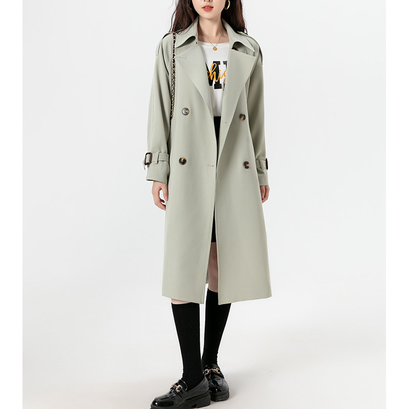 休闲气质2026春秋季风衣女中长款高级感炸街小个子英伦风衣外套女