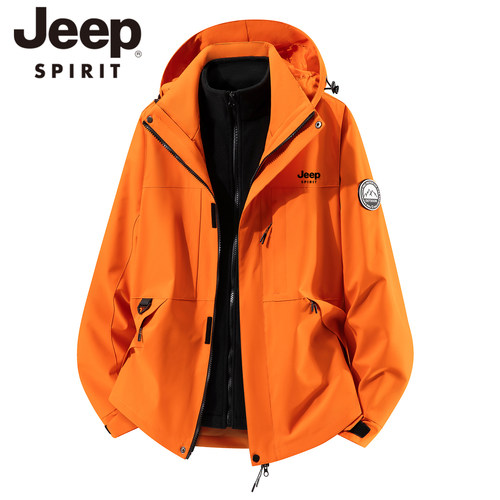 JEEPSPIRIT三合一冬季软壳外套