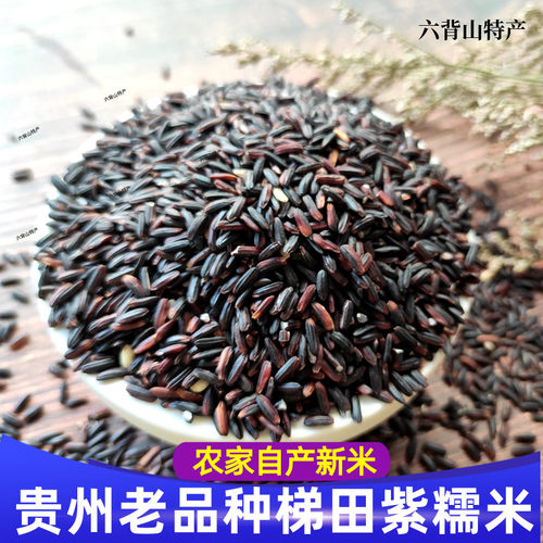 贵州特产散装高山紫糯米农家自种