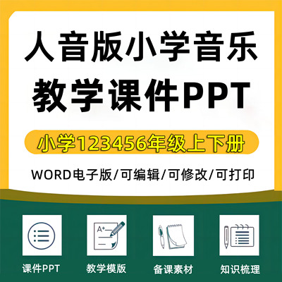 小学人音版音乐素材课件ppt教案word说课与试讲经验总结伴奏谱一二三四五六年级上册下册上下册电子版说课稿