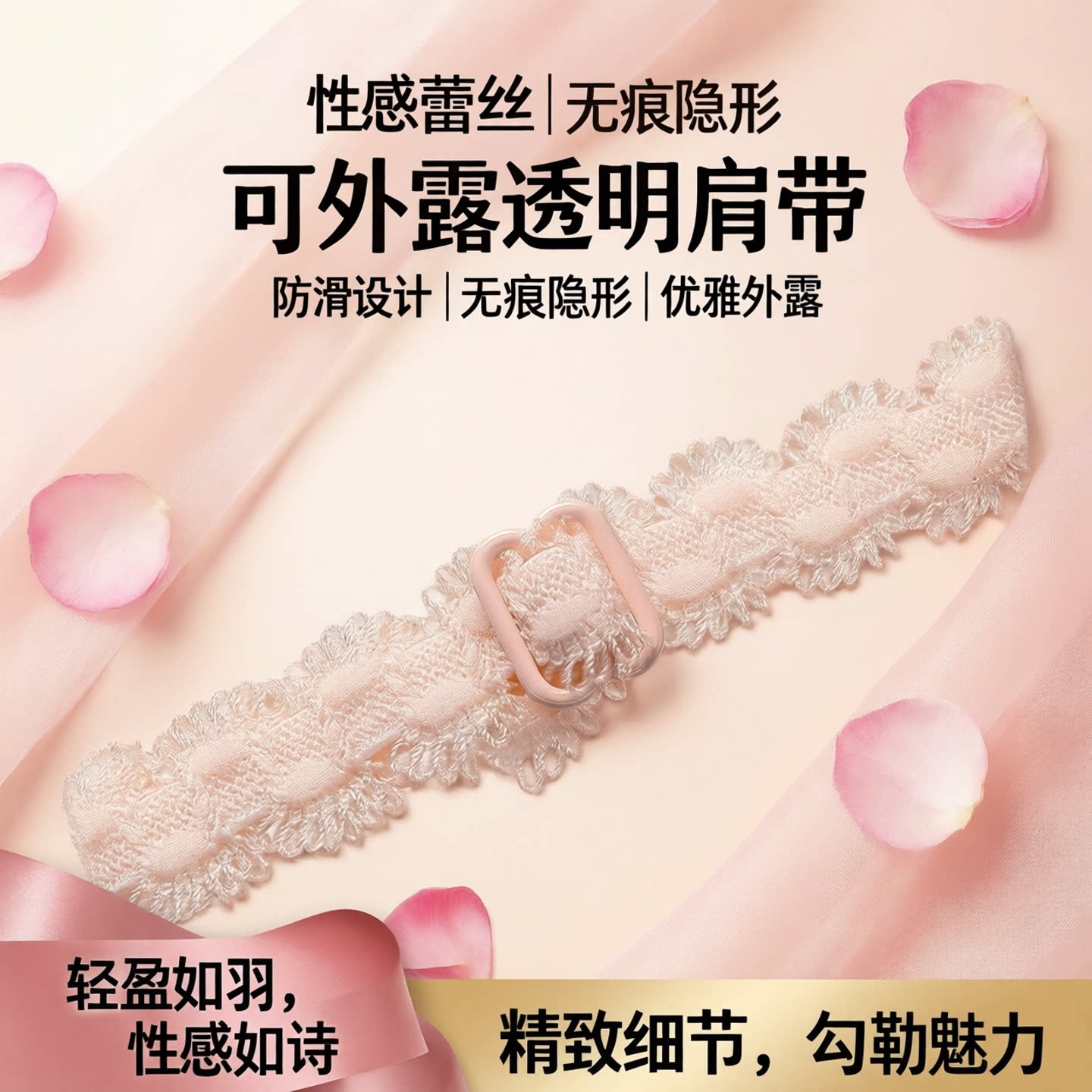性感蕾丝文胸隐形肩带