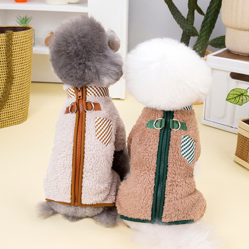 狗狗衣服秋冬季四腿衣保暖绒衣