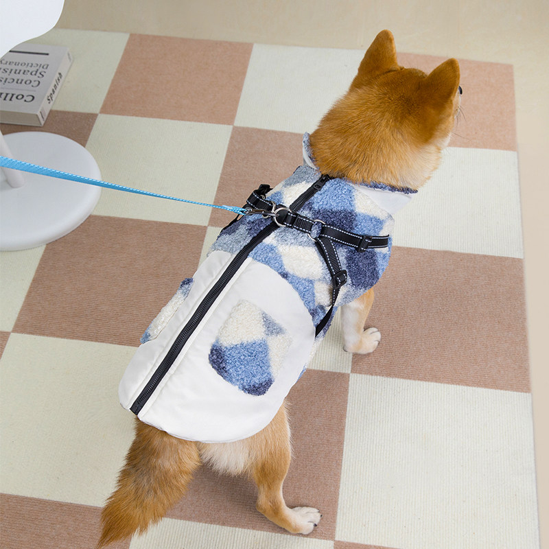 狗狗衣服秋冬装保暖防寒棉衣宠物柴犬边牧柯基中大型犬带牵引扣,宠物/宠物食品及用品,狗宠物服装/雨衣,淘宝优惠券,粉丝福利购,淘宝优惠卷