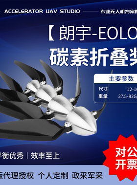 朗宇EOLO 碳塑混合12寸-13寸折叠桨 高效率高动平衡fpv固定翼专用