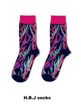 HBJ冠希同款荆棘中筒运动袜纯棉舒适透气运动滑板街头ins潮