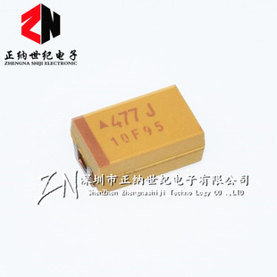 477J 470UF 6.3V D型 AVX黄色 6.3V470UF 贴片钽电容 D7343