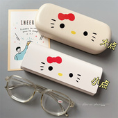 2025夏季 热销卡通凯蒂猫脸学生抗压便携眼镜盒太阳镜墨镜收纳盒