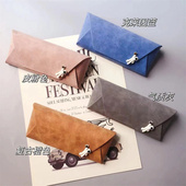 轻奢成熟风高级简约皮质宇航员太阳镜墨镜收纳盒便携抗压眼镜盒