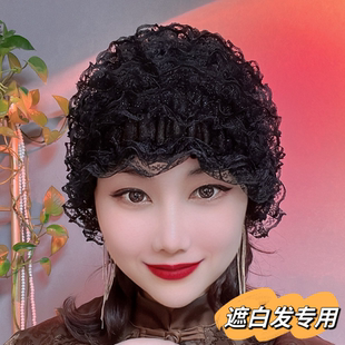 四季 薄款 包头帽遮白发帽蕾丝帽时尚 居家小帽骑车防风帽光头帽女 款