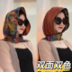 春夏新款 缎面头巾帽 双面双色香云纱丝巾帽旅行拍照防晒遮阳帽薄款