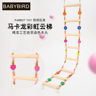 鸟用秋千吊环梯子爬梯云梯鸟笼配件用品用具虎皮鹦鹉啃咬玩具八哥